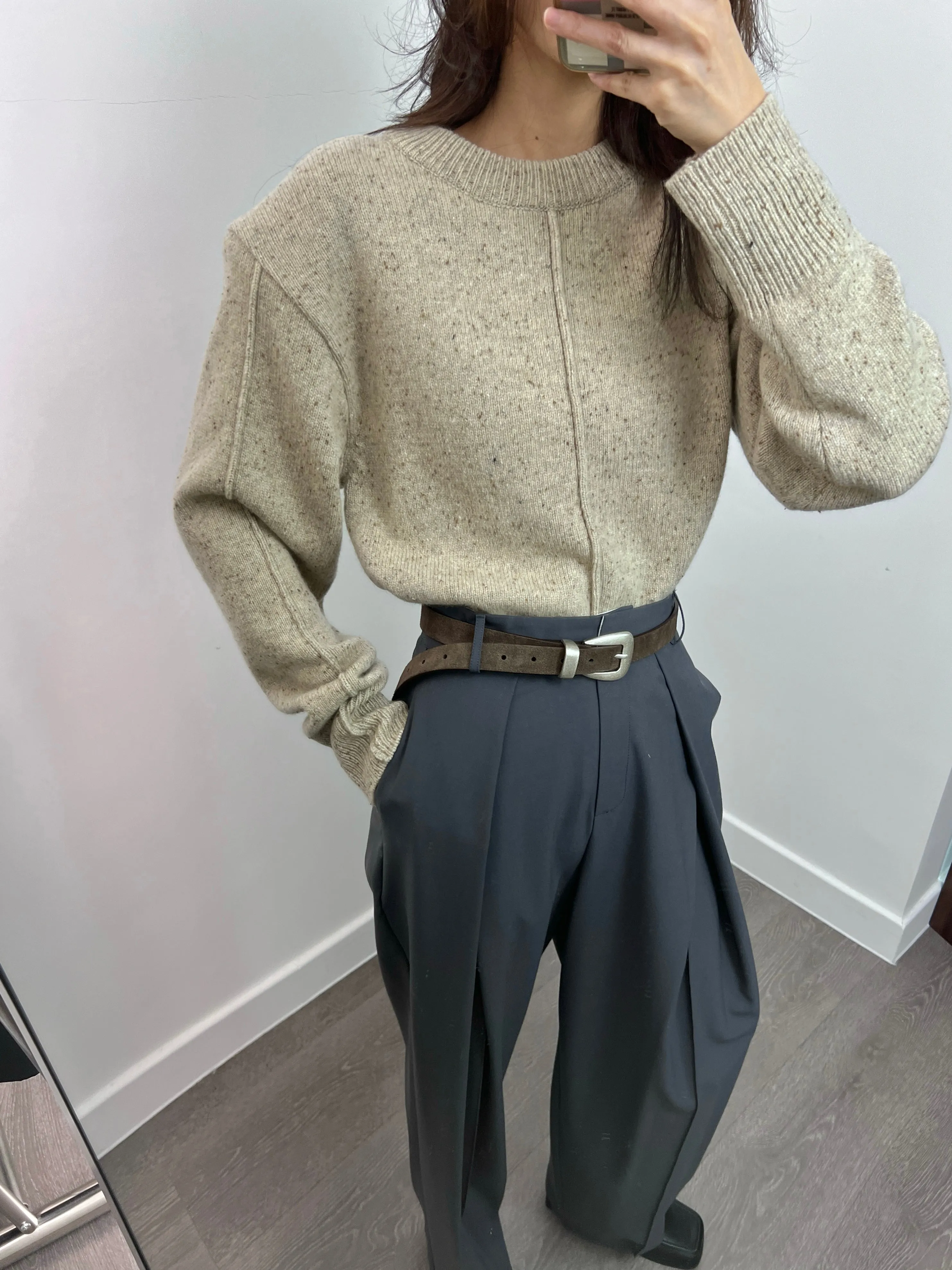 10 PO | 1024088 High Rise pleated trousers