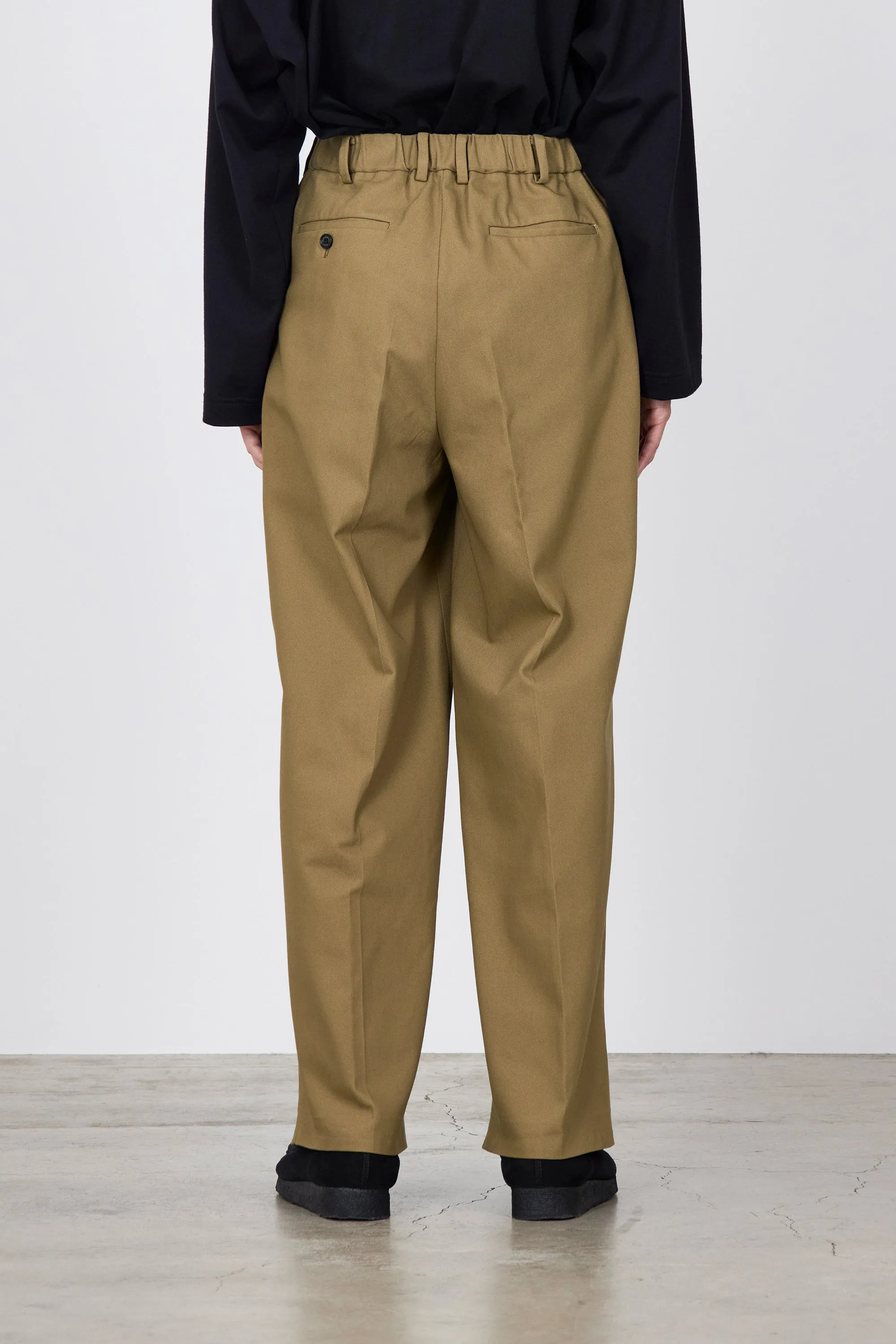 A23A-04PT02C ORGANIC COTTON SURVIVAL CLOTH DOUBLE PLEATED TROUSERS