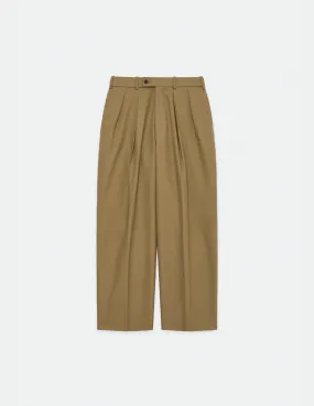 A23A-04PT02C ORGANIC COTTON SURVIVAL CLOTH DOUBLE PLEATED TROUSERS