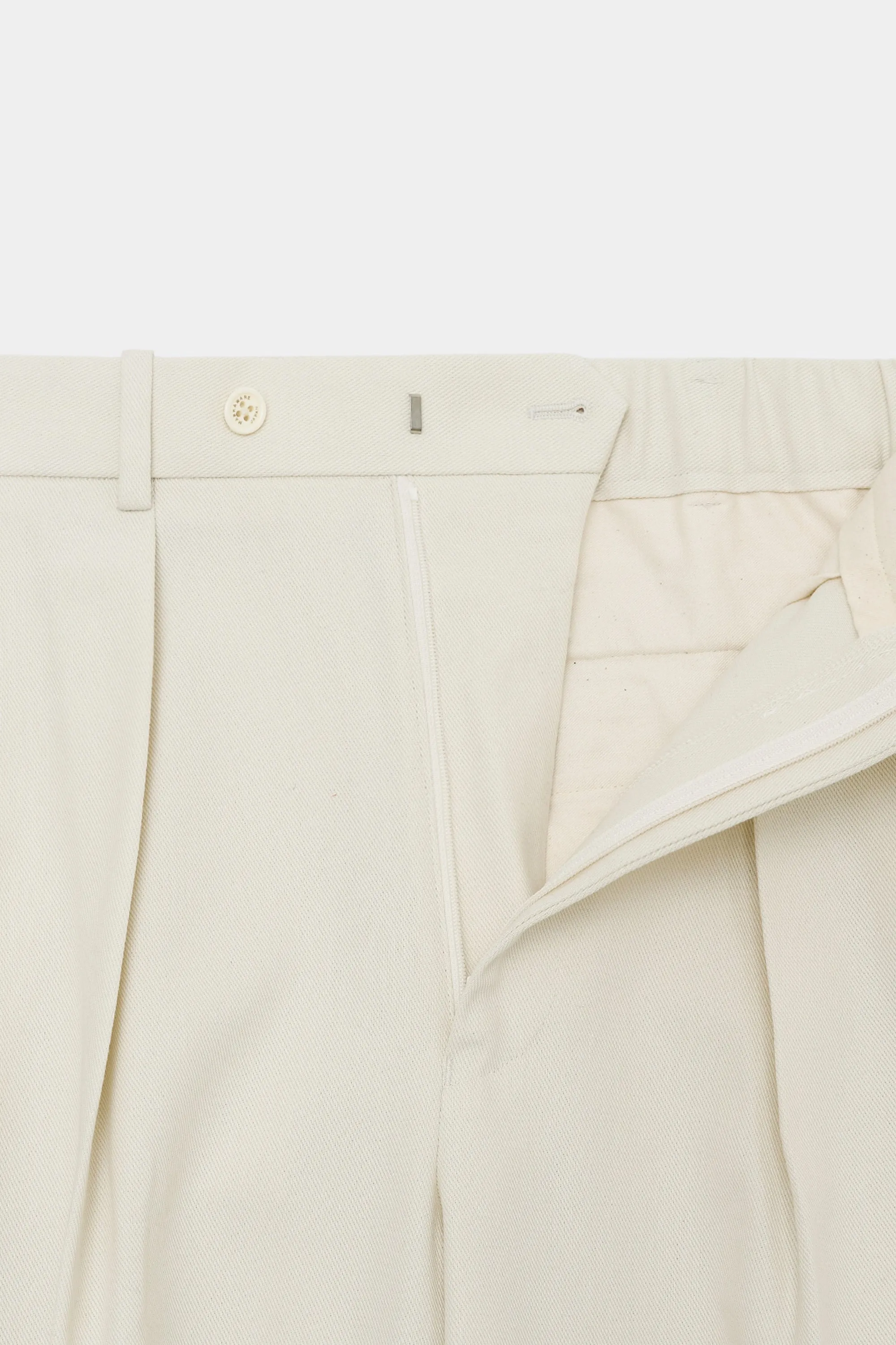 A23B-02PT01C ORGANIC COTTON SURVIVAL CLOTH DOUBLE PLEATED TROUSERS