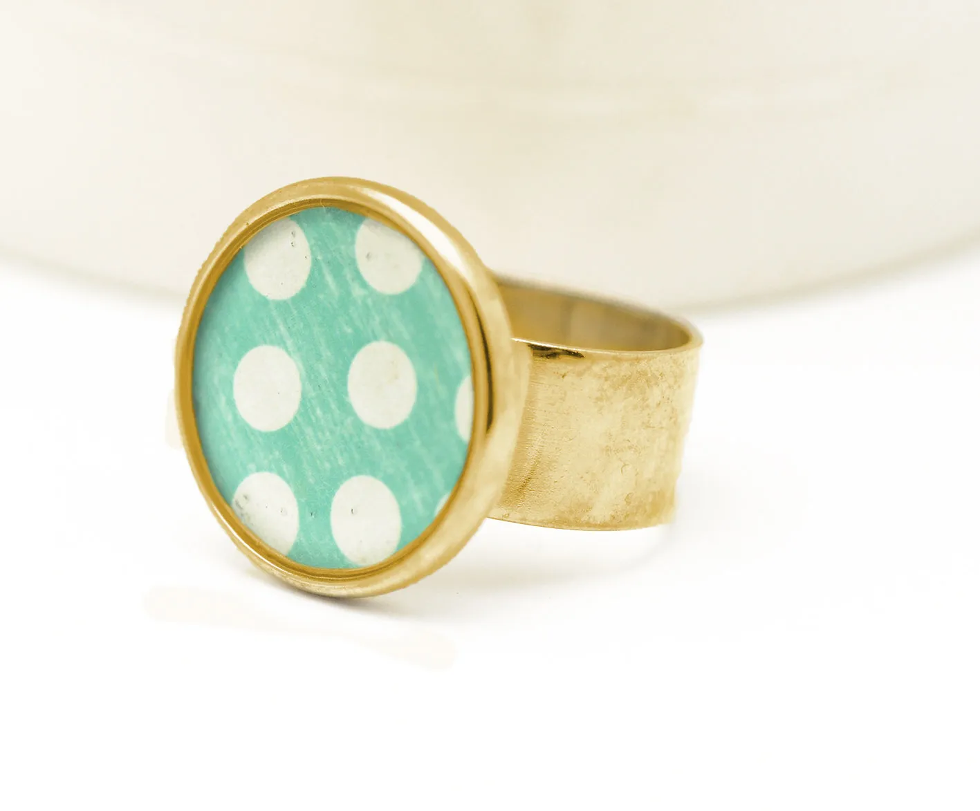 Adjustable Polka Dot Ring