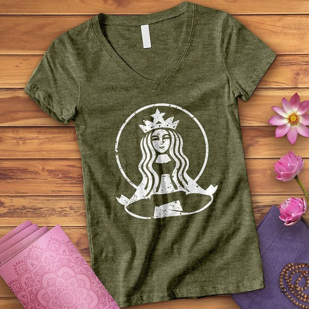 Coffee Yoga V-Neck