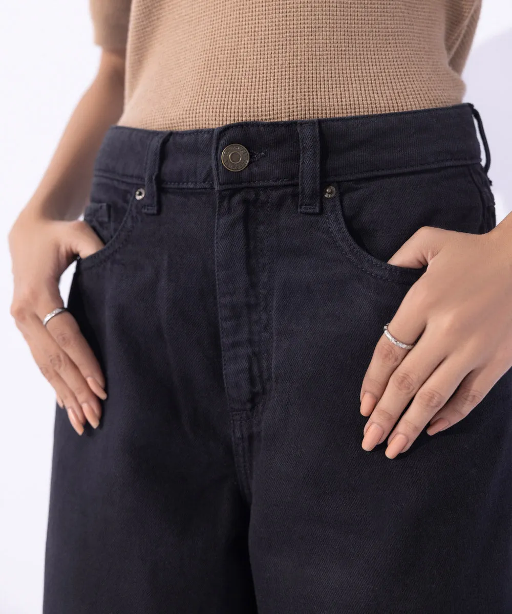 Cropped Wide Leg Fit  Jeans