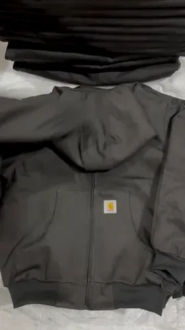 Custom handpick Carhartt style rework black.hooded jackets
