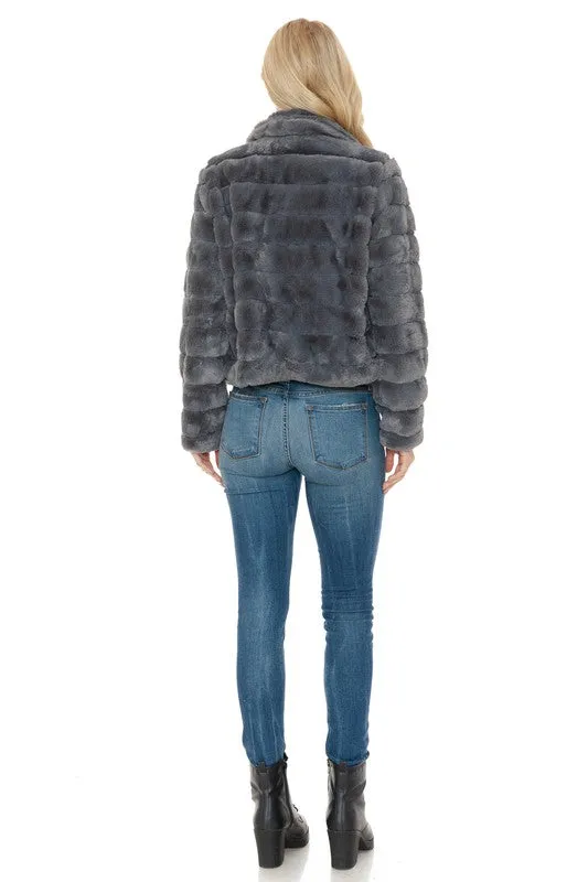 DS Vegas Women Faux Fur Jacket