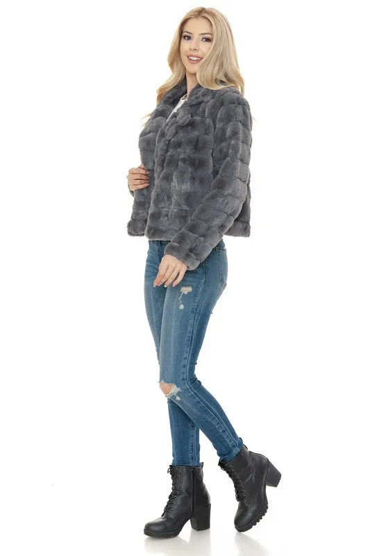 DS Vegas Women Faux Fur Jacket