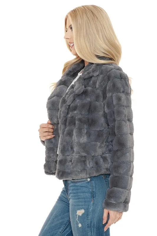 DS Vegas Women Faux Fur Jacket