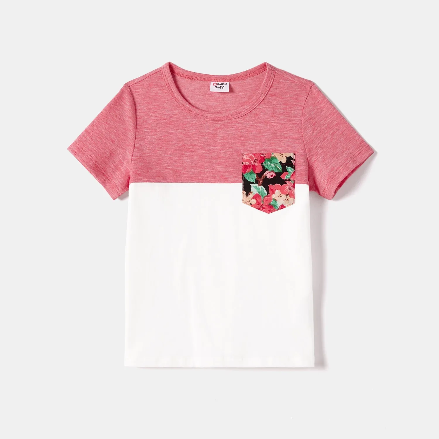 Family Matching Allover Floral Print Ruffled Wrap Knot Side Cami Dresses and Short-sleeve T-shirts Sets