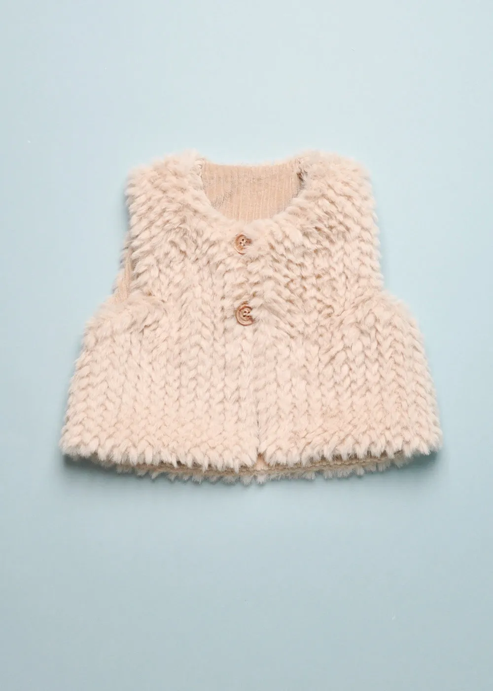FAUX FUR REVERSIBLE VEST