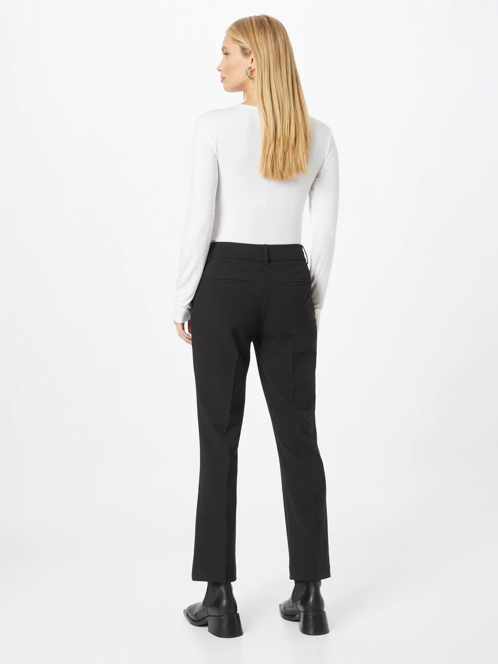 Fiveunits Clara Pleated Flare Pants, Black