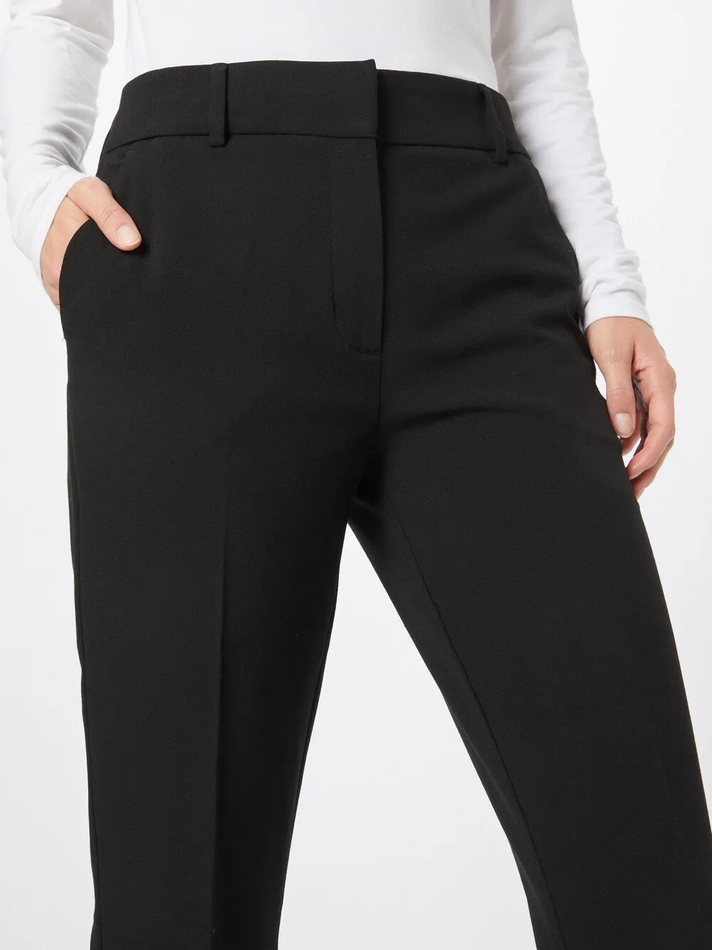 Fiveunits Clara Pleated Flare Pants, Black