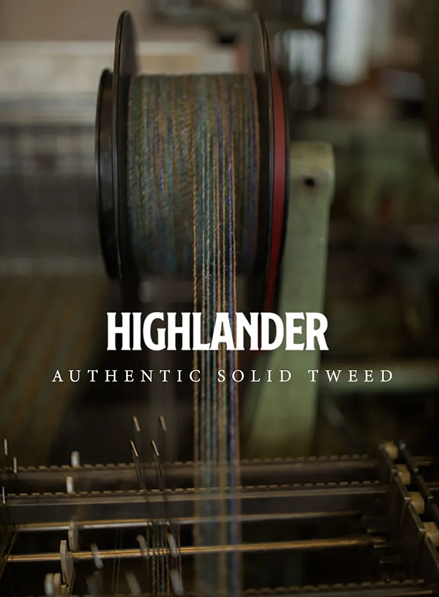 Highlander Heavy Maroon Houndstooth Tweed Pants