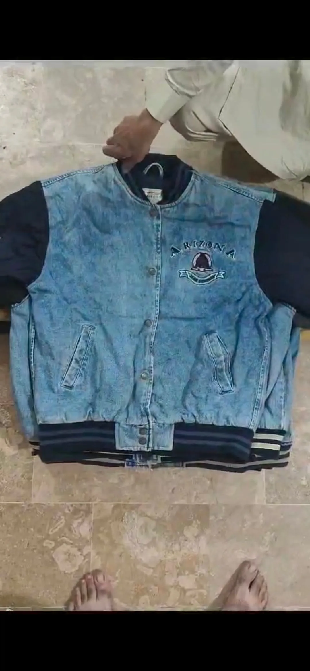 Jeans Stadium Jacket 30 Pieces A B Grade