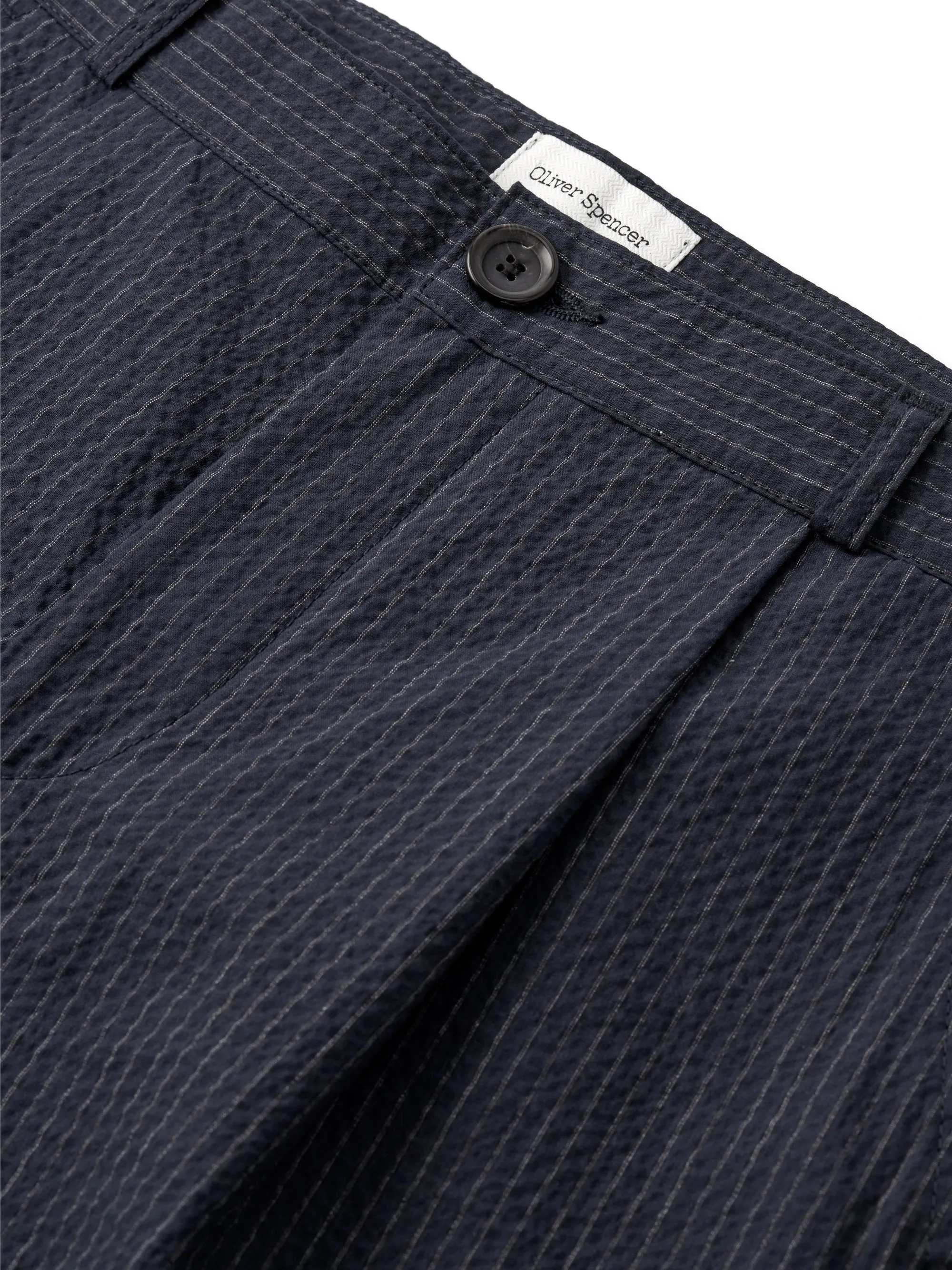 Morton Pleated Trousers - Navy
