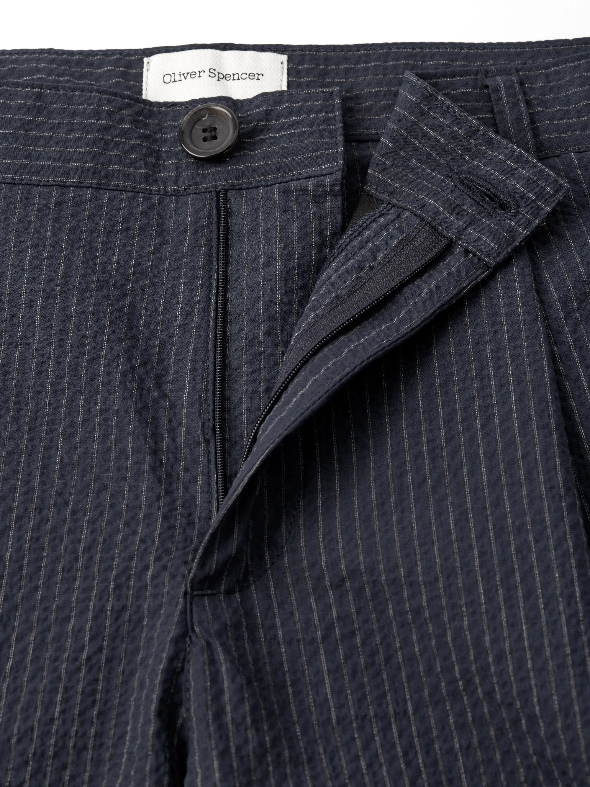 Morton Pleated Trousers - Navy