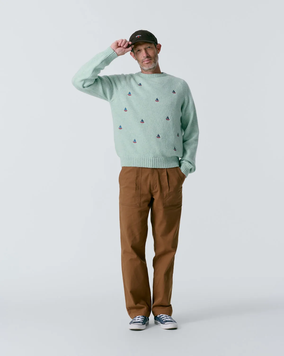 Pleated Fatigue Pant - Army Green