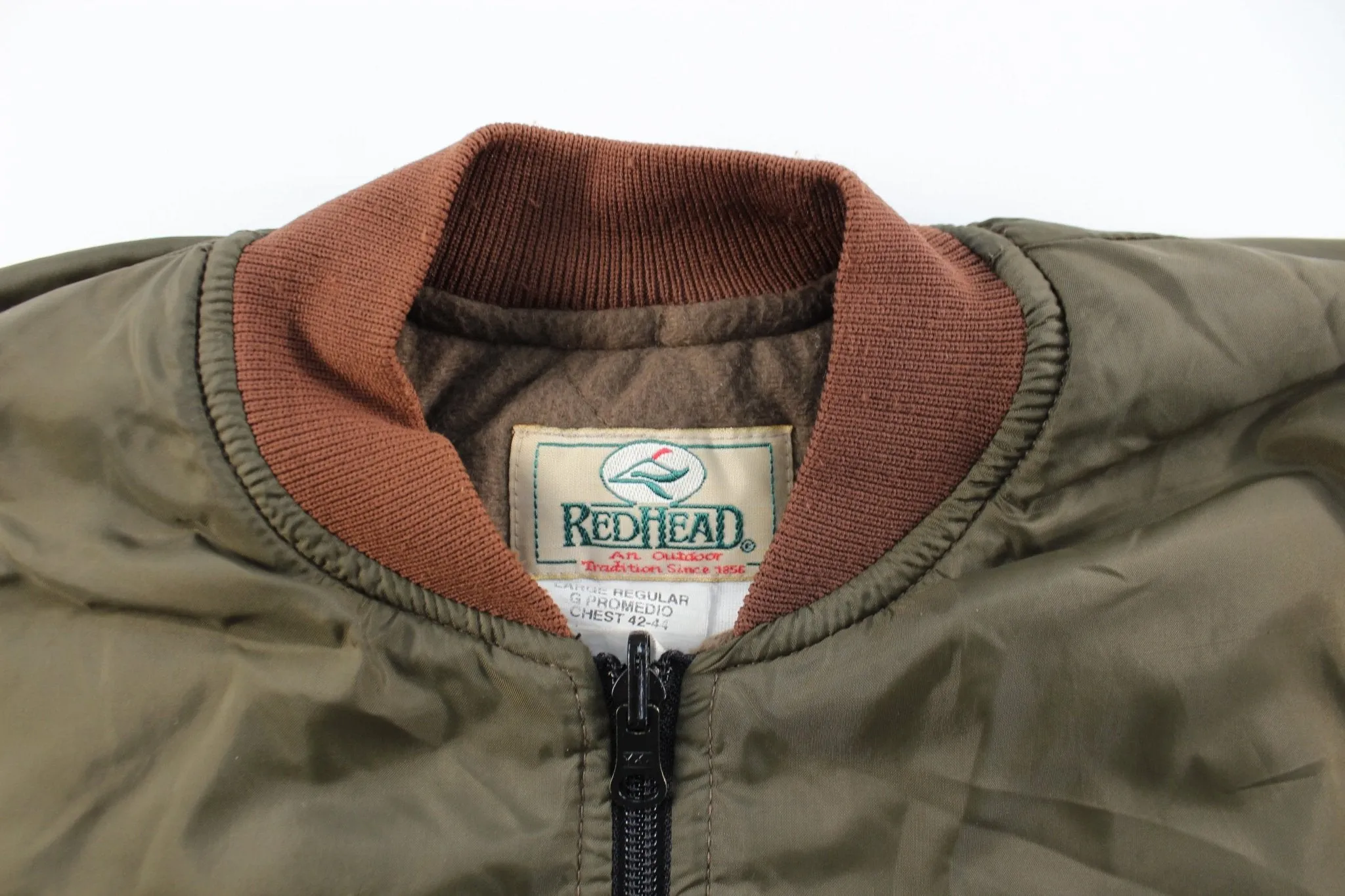 Redhead Military Green Zip Up Jacket