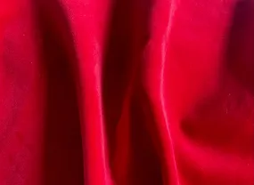 Richly Subtle Ruby Red Cotton Velvet (Made in Italy)