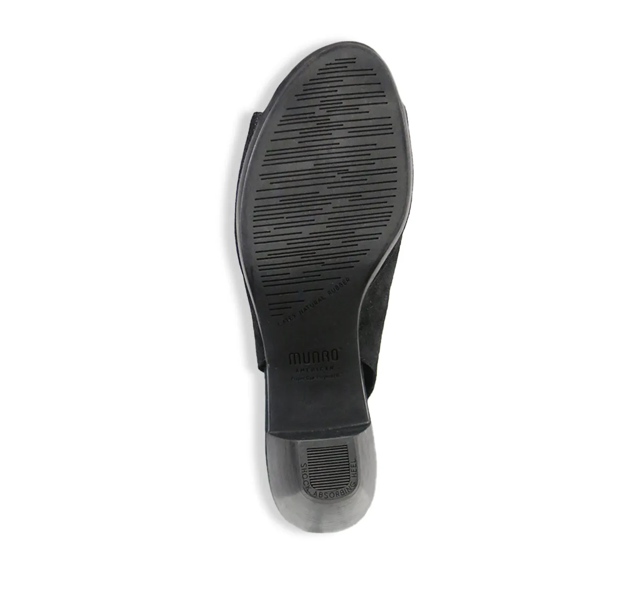 ROCHELLE-BLACK METALLIC LEATHER