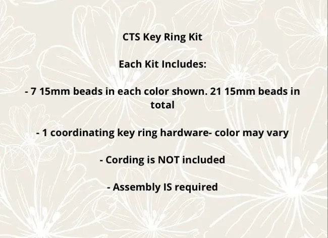 Roll Tide Key Ring Kit #25