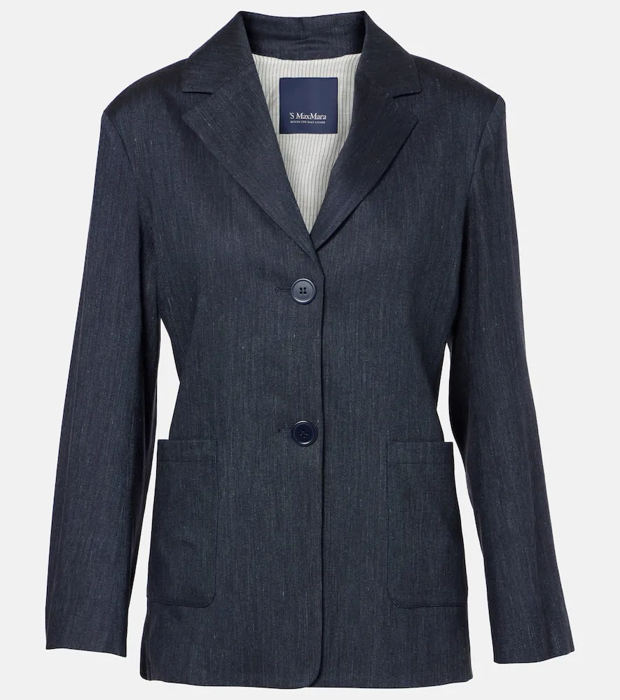 'S Max Mara Derna linen-blend twill blazer