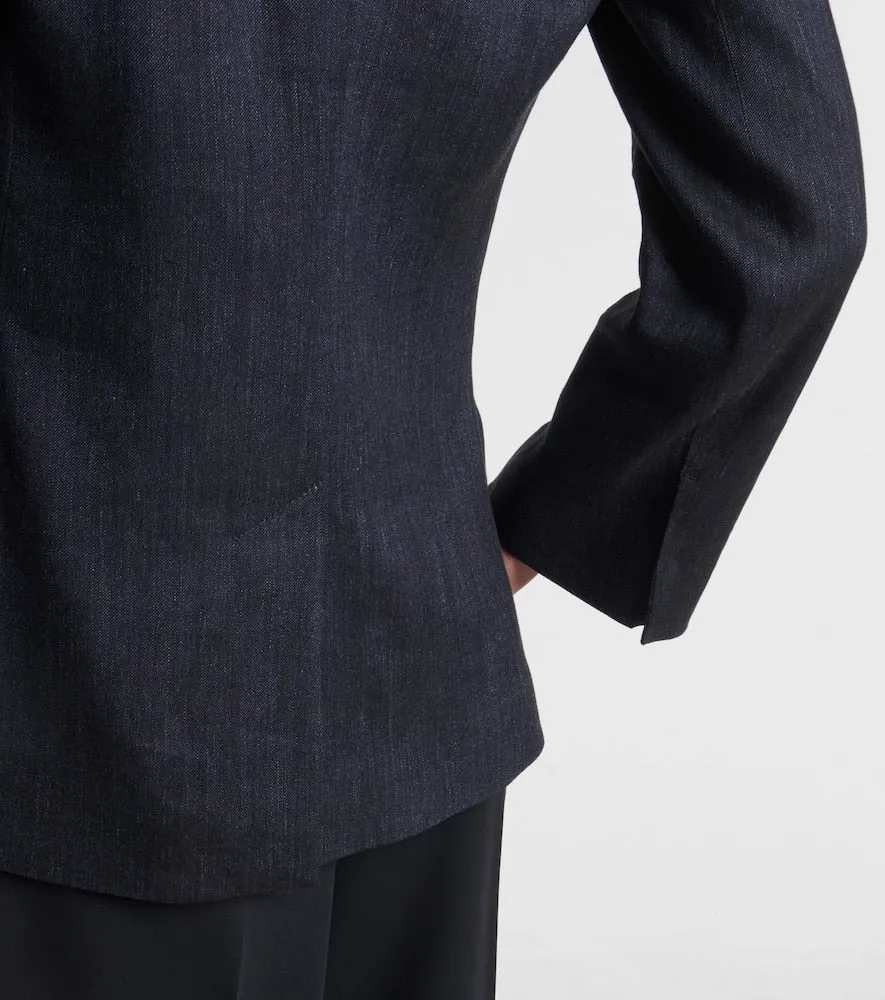 'S Max Mara Derna linen-blend twill blazer