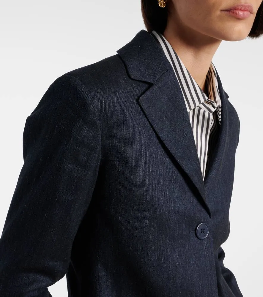 'S Max Mara Derna linen-blend twill blazer