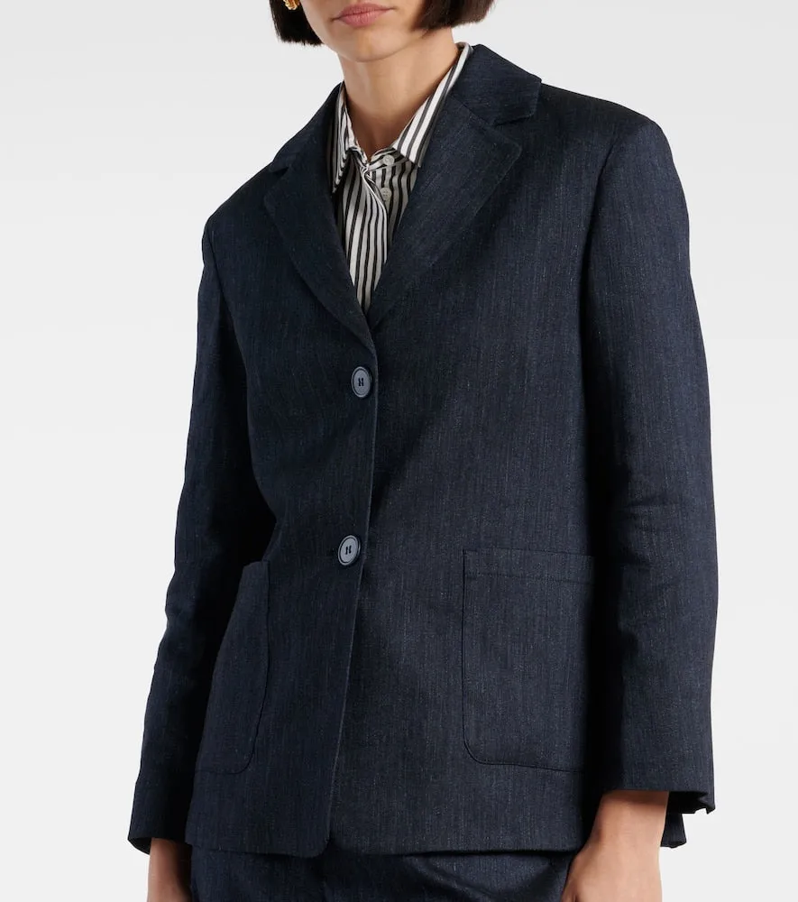 'S Max Mara Derna linen-blend twill blazer