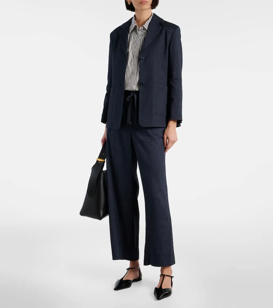 'S Max Mara Derna linen-blend twill blazer