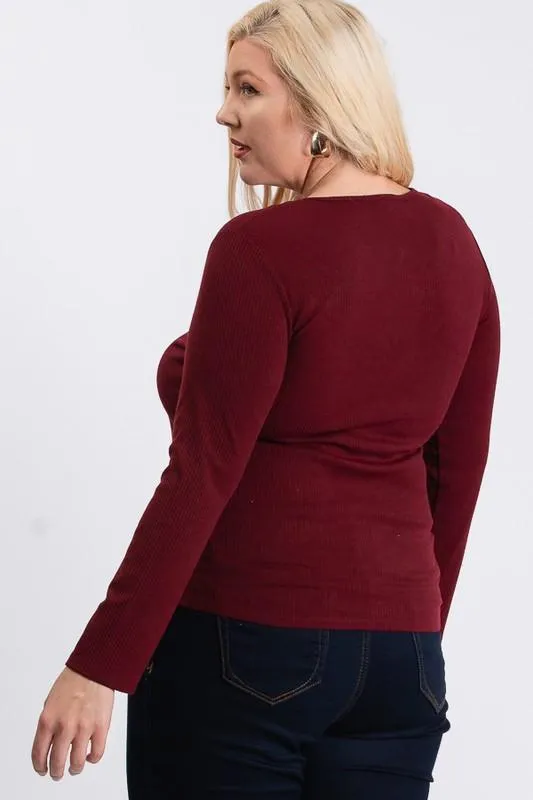 V-Neck Plain Sweater