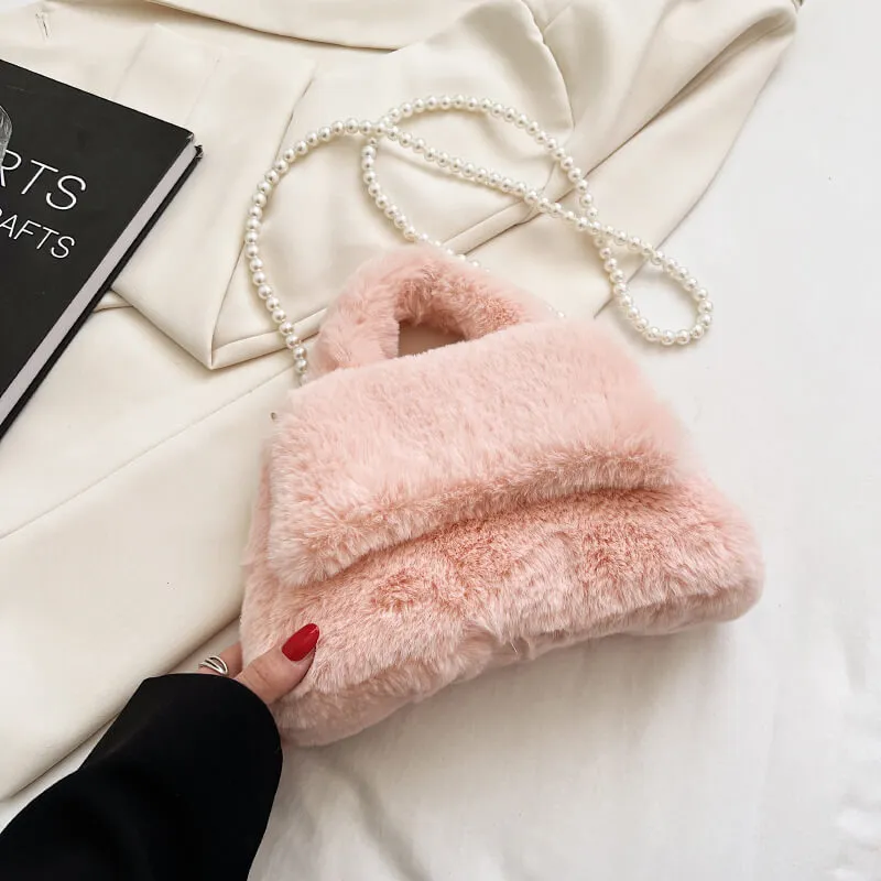 Winter Faux Fur Purses And Handbags-Showtown