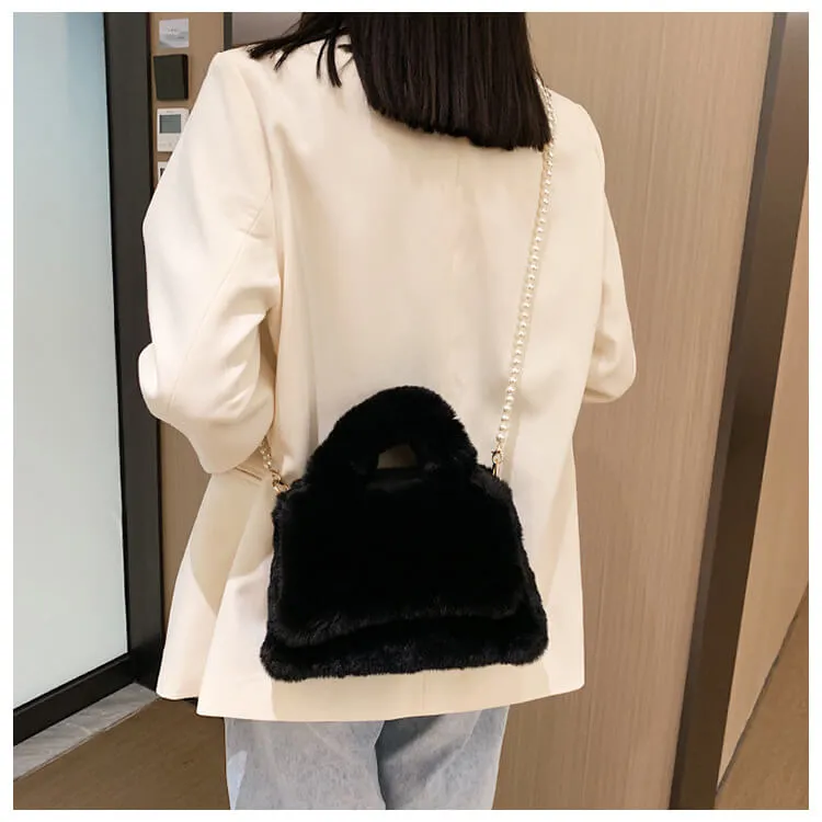 Winter Faux Fur Purses And Handbags-Showtown
