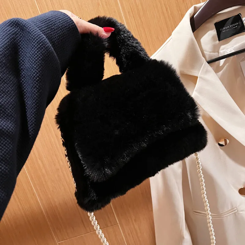 Winter Faux Fur Purses And Handbags-Showtown