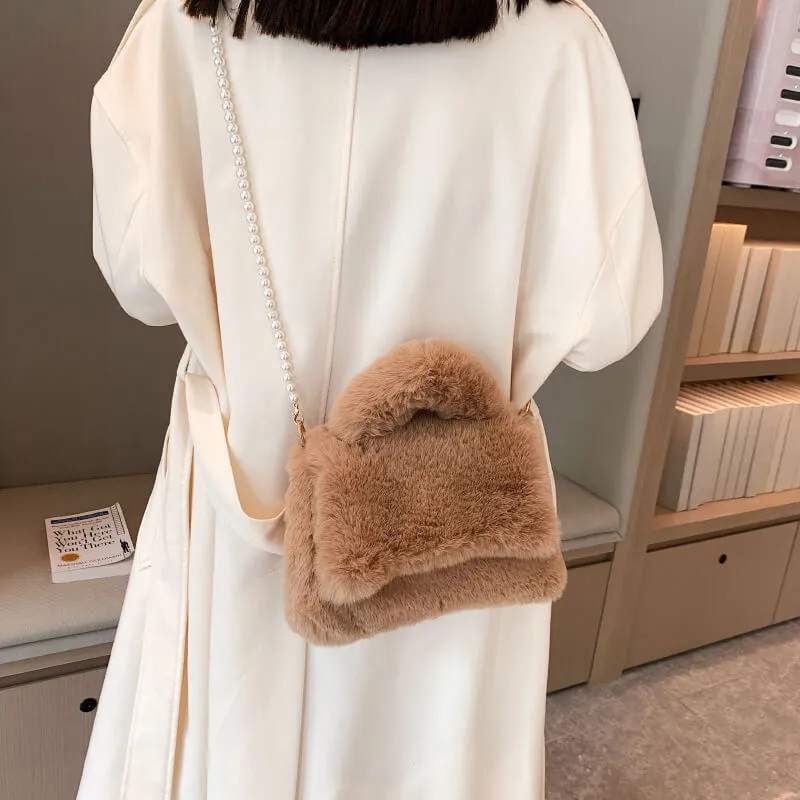 Winter Faux Fur Purses And Handbags-Showtown