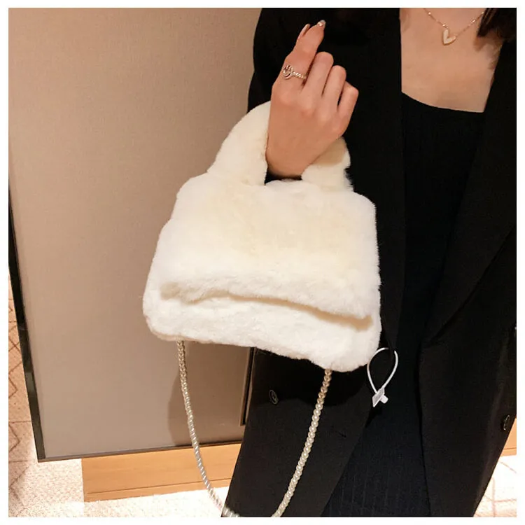 Winter Faux Fur Purses And Handbags-Showtown