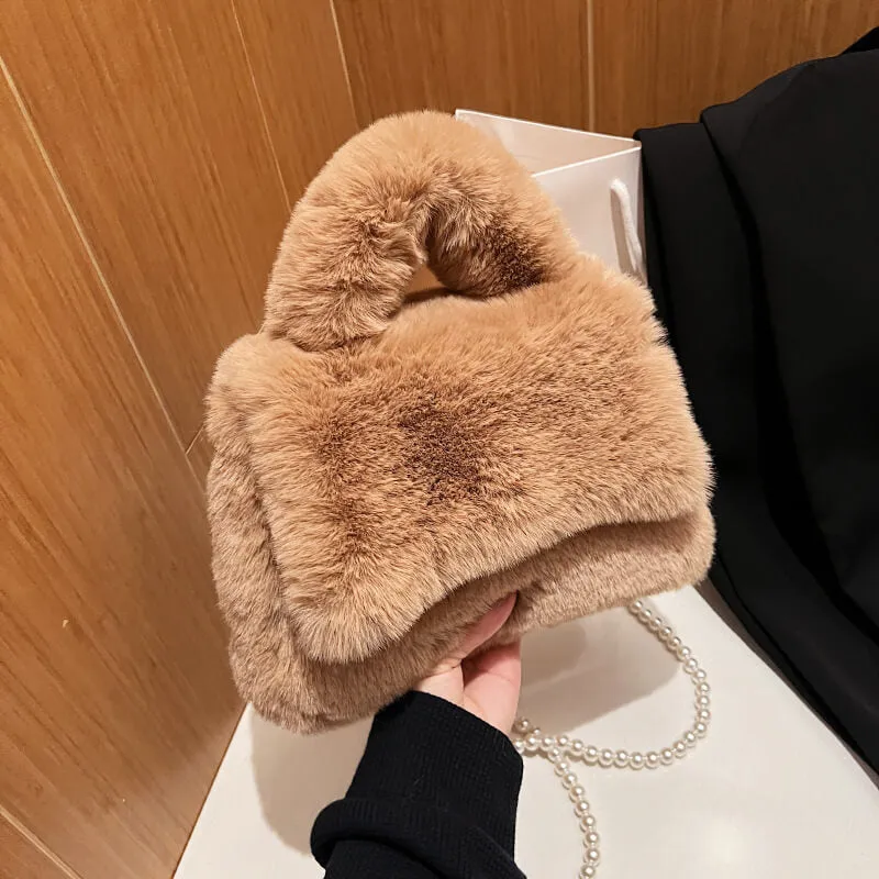 Winter Faux Fur Purses And Handbags-Showtown